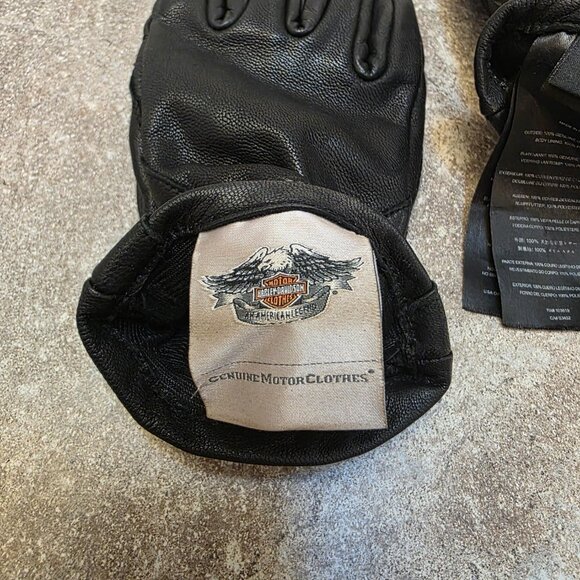Harley-Davidson Women's Leather Riding Gloves Size M - Picture 4 of 10
